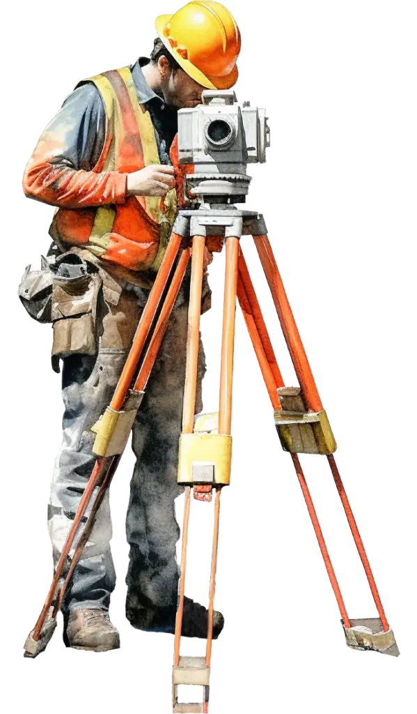 technicien avec niveau optique